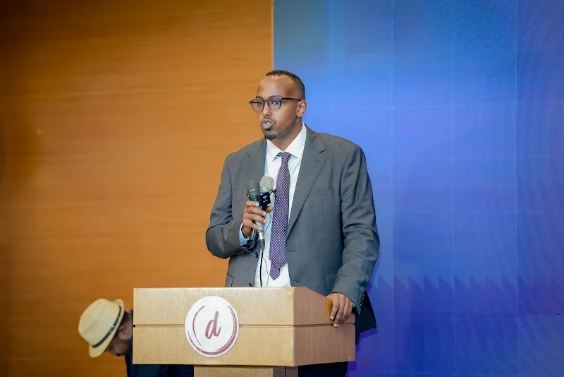 Executive speaker at a corporate forum
