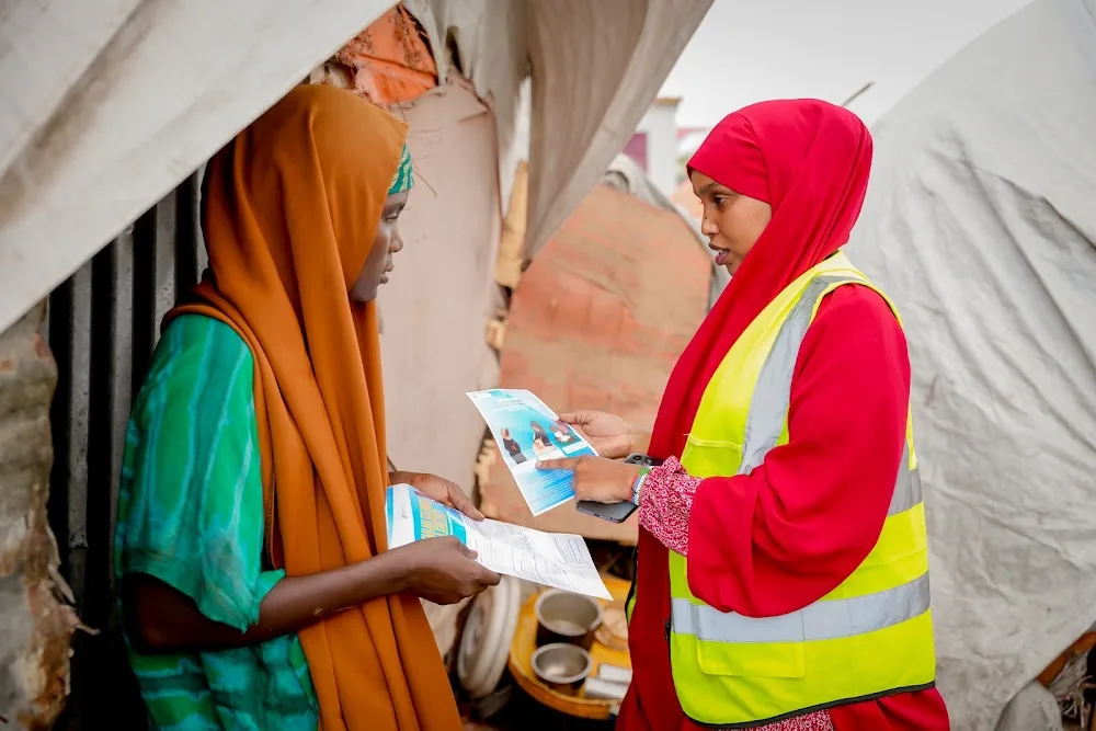Community awareness campaign field photography